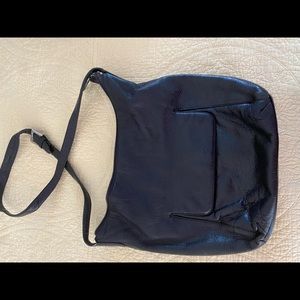 Stone Mountain Black Leather Hobo in good condition.